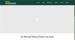 Desktop Screenshot of covadongahotel.com.ar