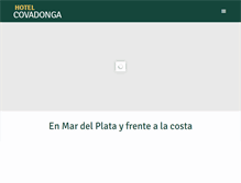 Tablet Screenshot of covadongahotel.com.ar